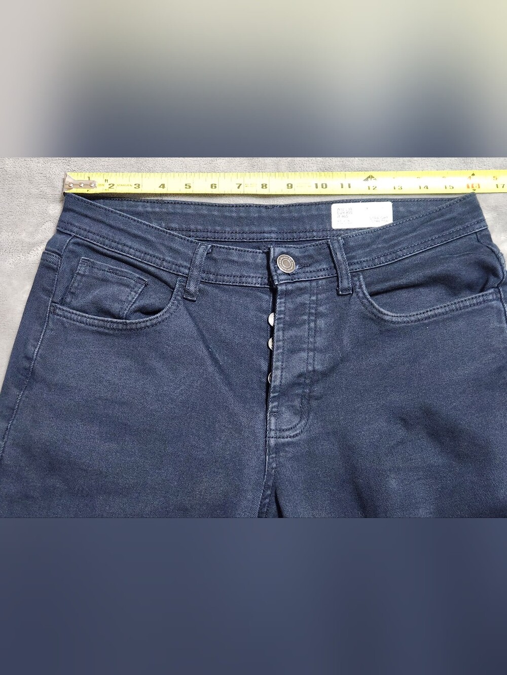 Denim Co Primark Blue Straight Stretch Jeans 32x30 - Picture 10 of 13